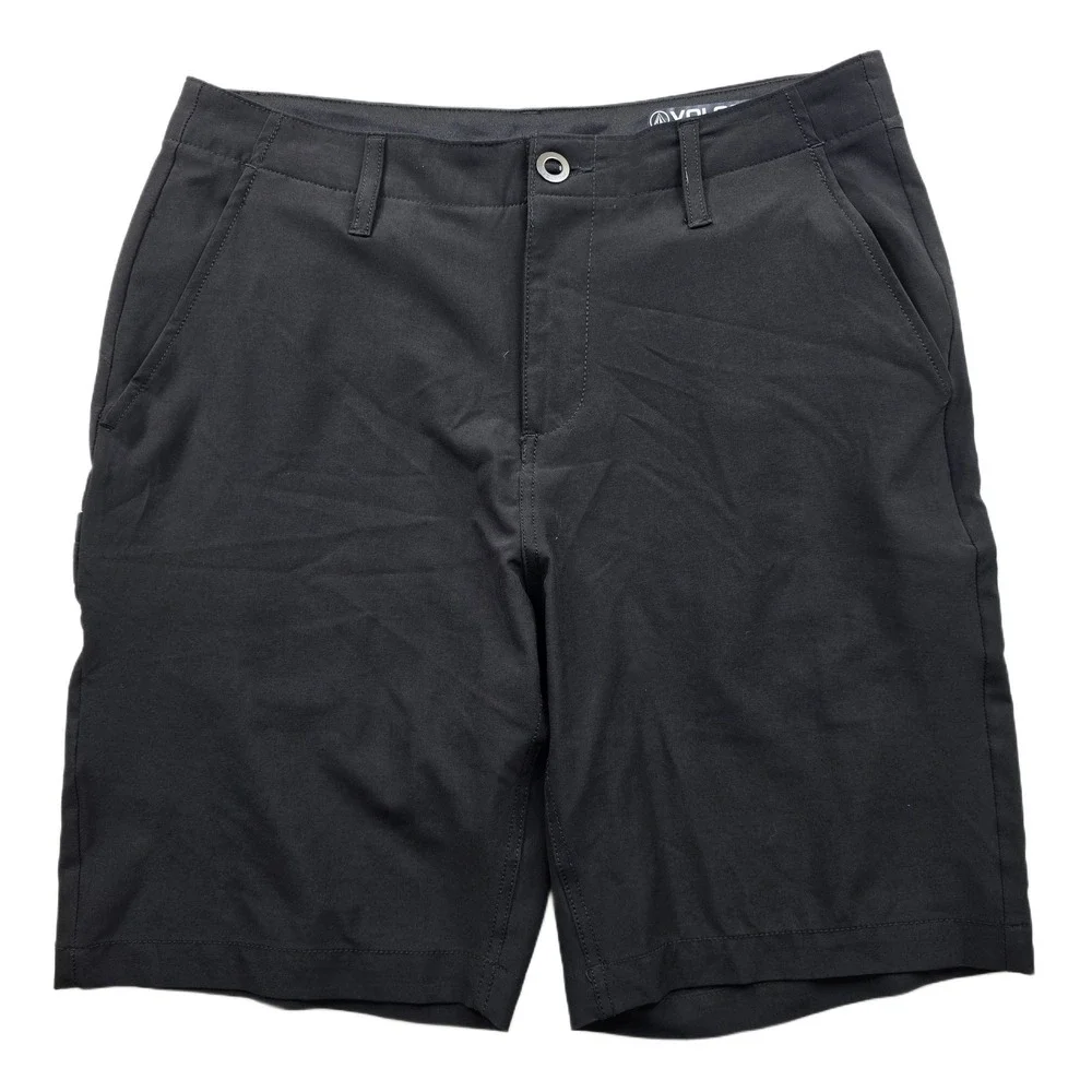 Volcom Surf & Turf Hybrid Shorts Mens 31 Black 4-Way Stretch Boardshorts